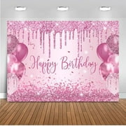 Purple Birthday Backdrop Balloon Woman Happy Birthday Party Decorations Girls Sweet 16 18th 21th Birthday Party Decorations Cake Table Supplies